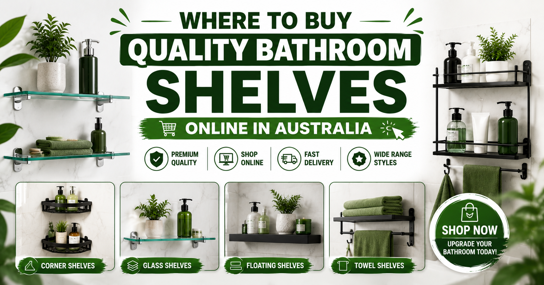 Where to Buy Quality Bathroom Shelves Online in Australia