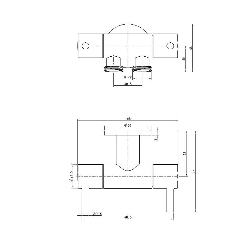 Chrome Tap for Toilet and Bidet - Living and Bathroom