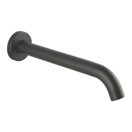 LUCID PIN Series Round Gun Metal Grey Bathtub/Basin Wall Spout 160mm Spout - Living and Bathroom