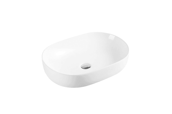 Evea 60B Above Counter Oval Basin - Living and Bathroom