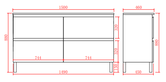 RIVA1550L-DBCT Freestanding