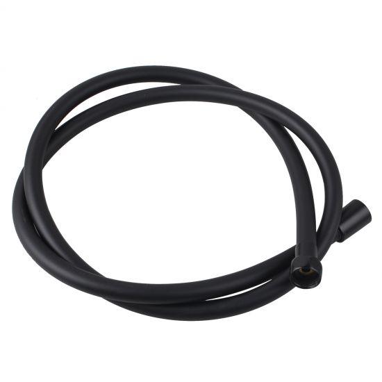 Black PVC Shower Hose 1500mm - Living and Bathroom