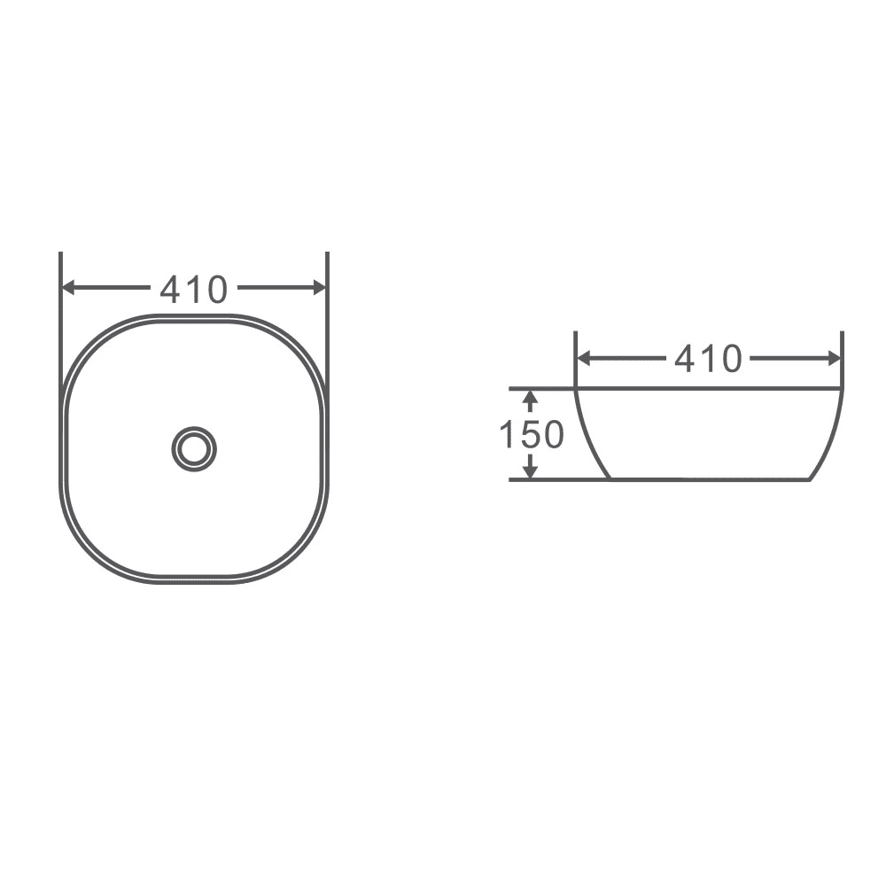 Polo 41 Above Counter Basin - Living and Bathroom
