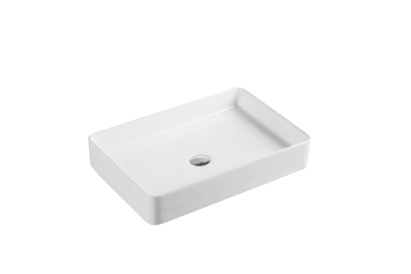 Qtro 60 Above Counter Rectangular Basin - Living and Bathroom