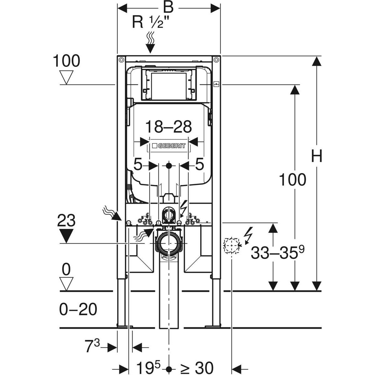Geberit Sigma8 Duofix - Living and Bathroom