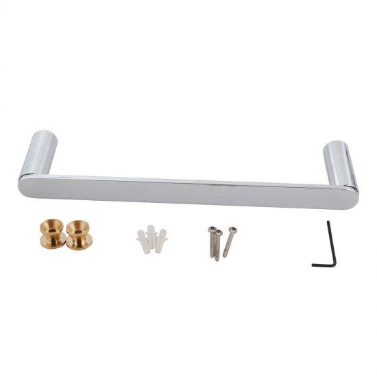 RUSHY Chrome Towel Ring 300mm - Living and Bathroom