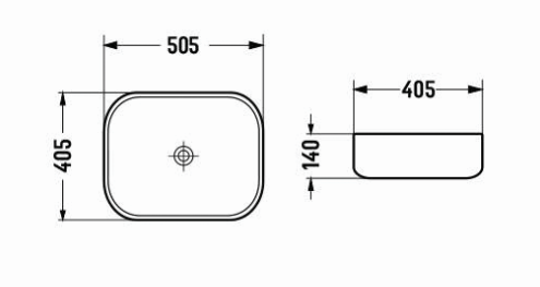 Above counter basin 505*405*140mm