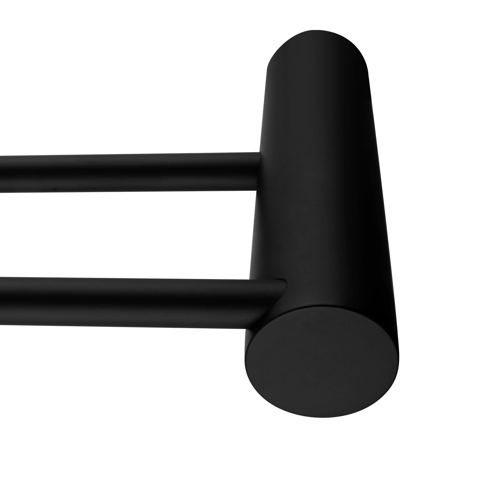 Black Double Towel Rail 600mm