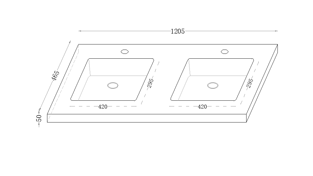 Calacatta Night Black Undermount Sintered Stone Top With Seamless Ceramic Basin With Tap Hole