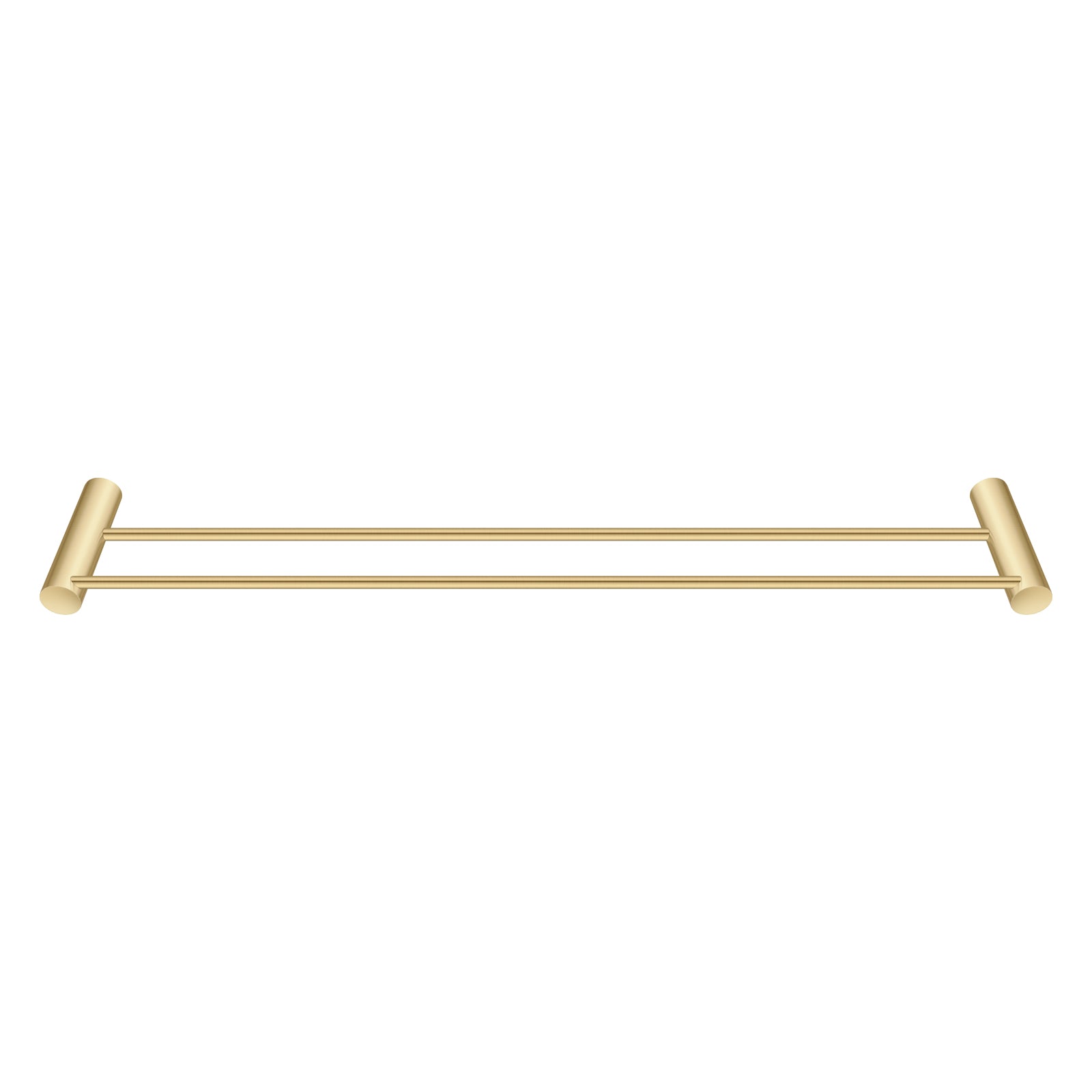 Brushed Brass Double Towel Rail 600mm
