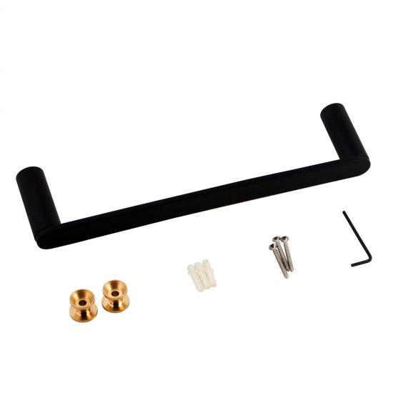 RUSHY Black Towel Ring 300mm - Living and Bathroom