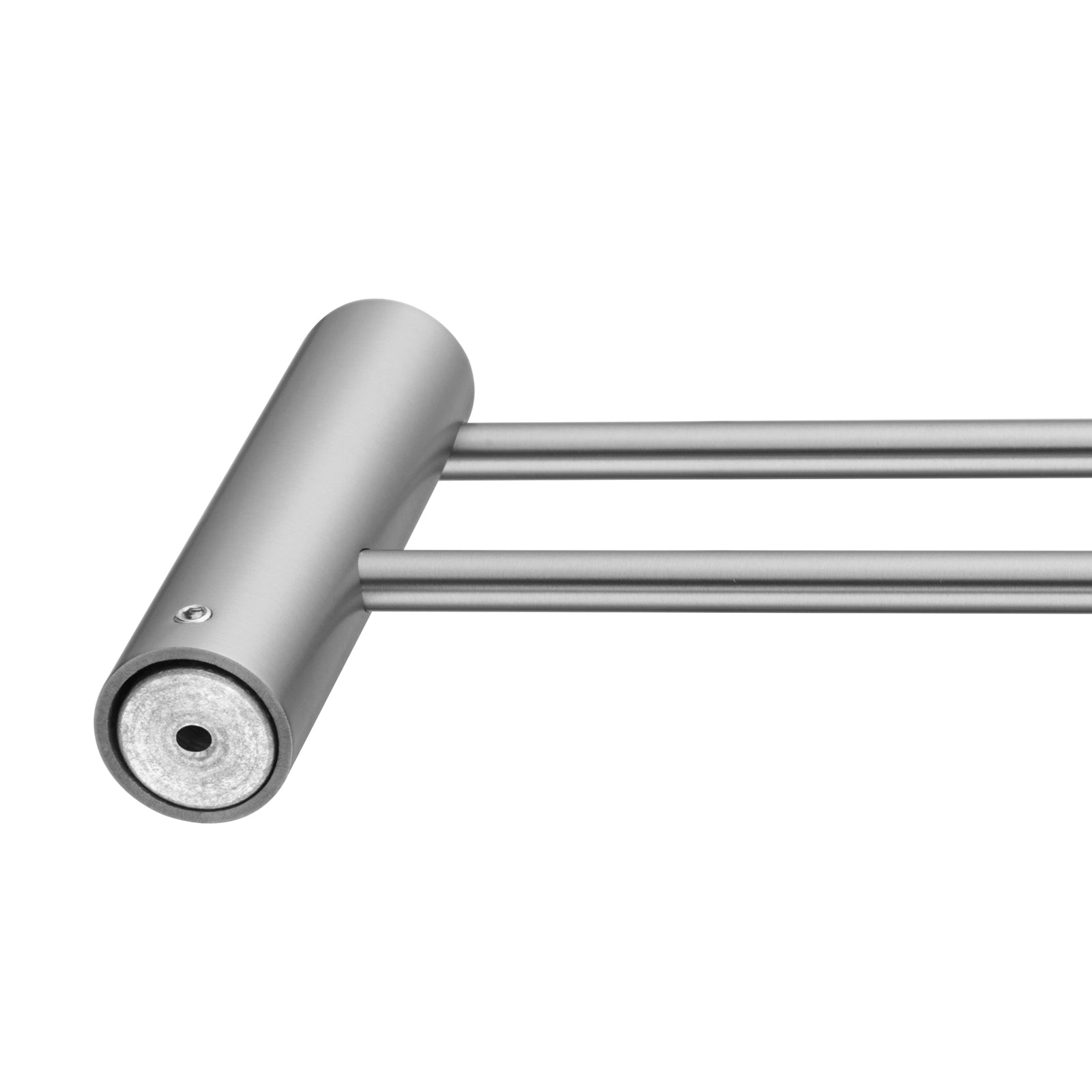Brushed Nickel Double Towel Rail 600mm