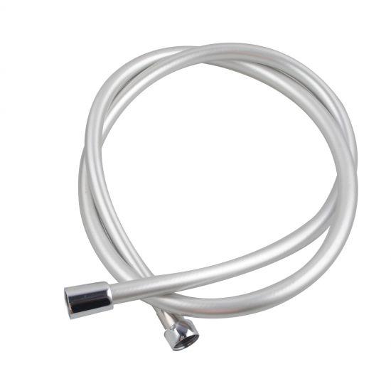 Silver PVC Shower Hose 1500mm - Living and Bathroom