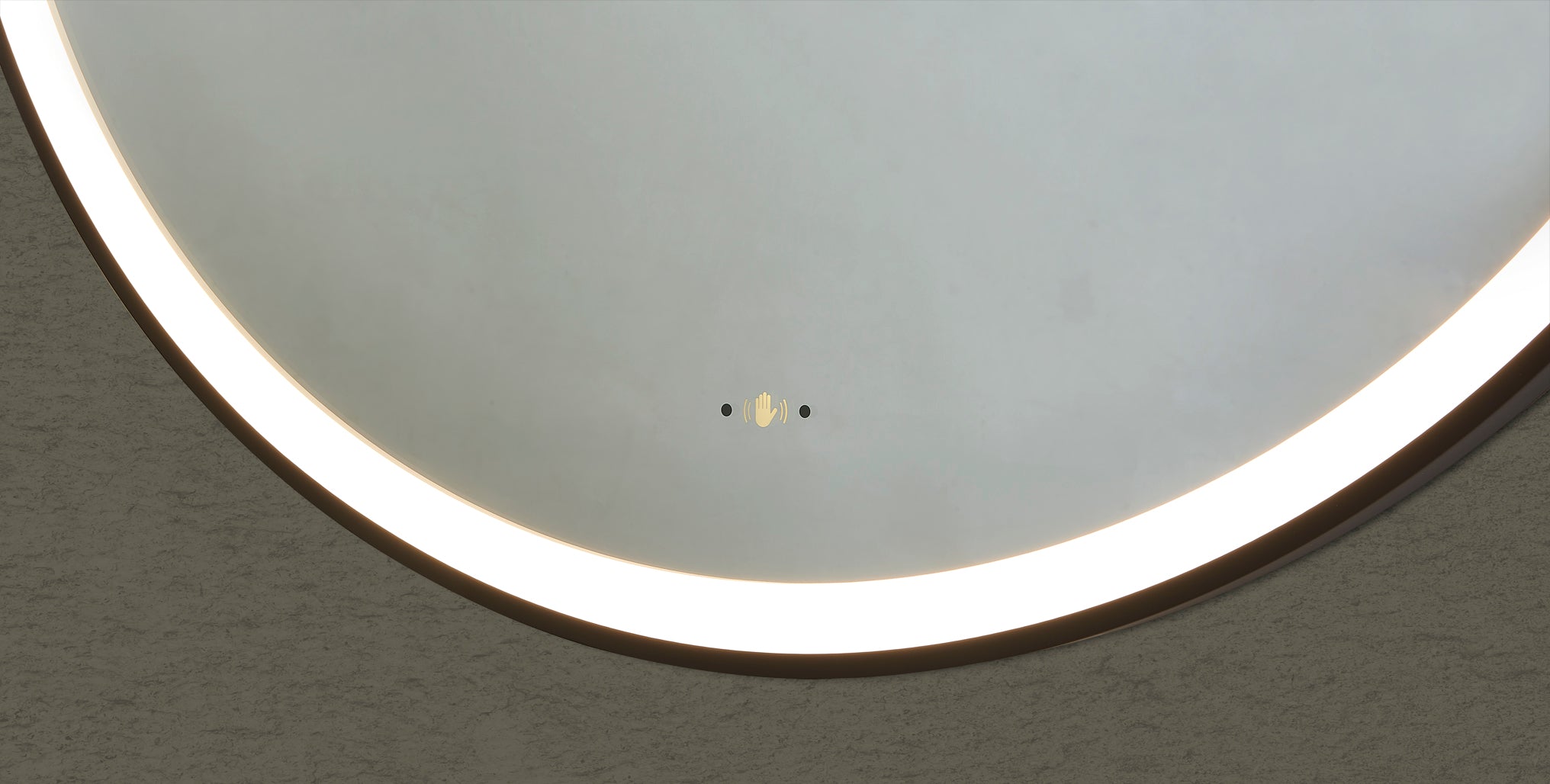 Luna 600mm Round Iron Framed LED Mirror