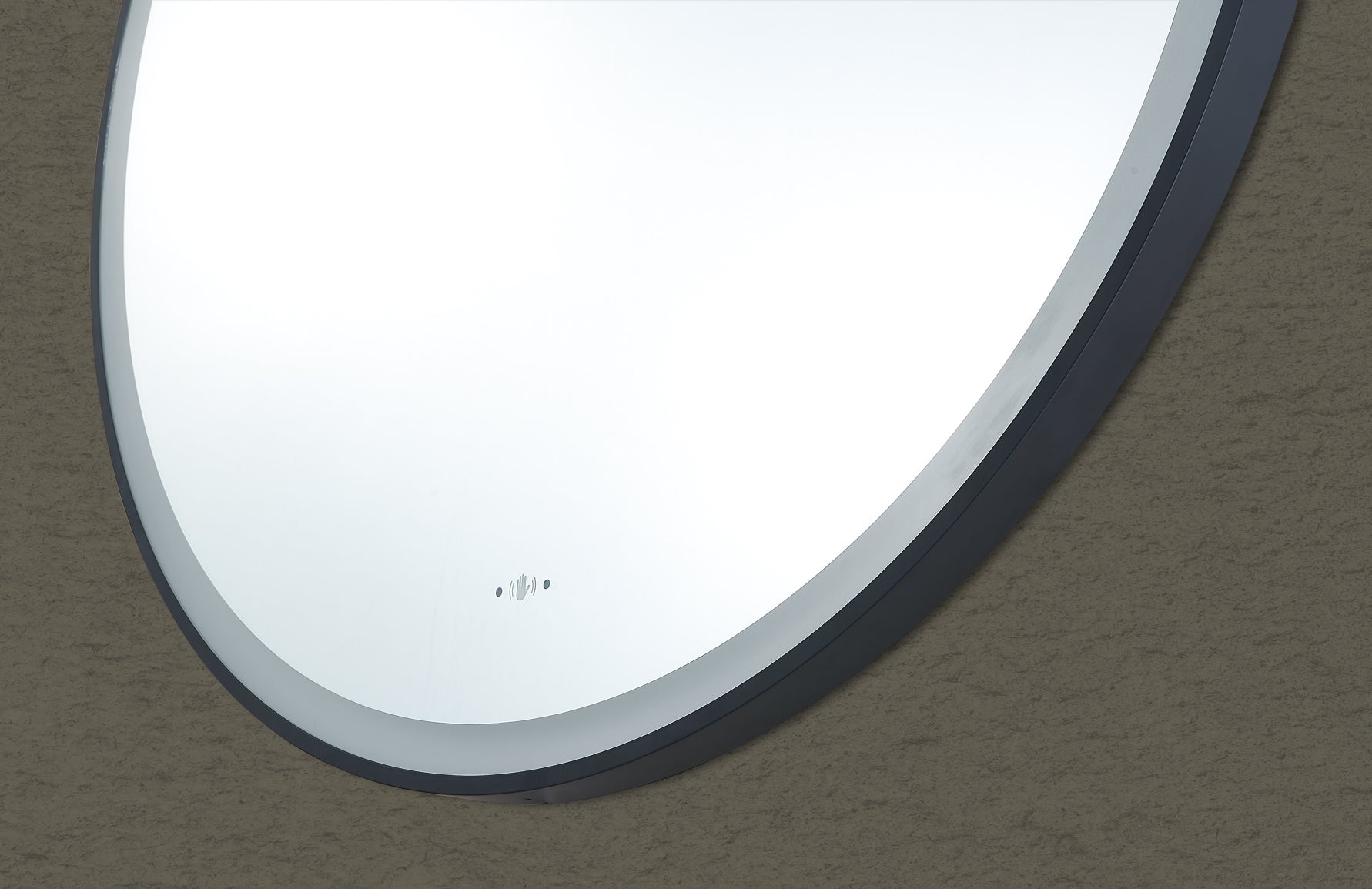 Luna 600mm Round Iron Framed LED Mirror
