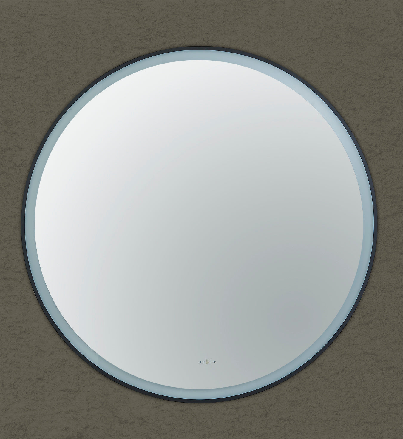 Luna 600mm Round Iron Framed LED Mirror