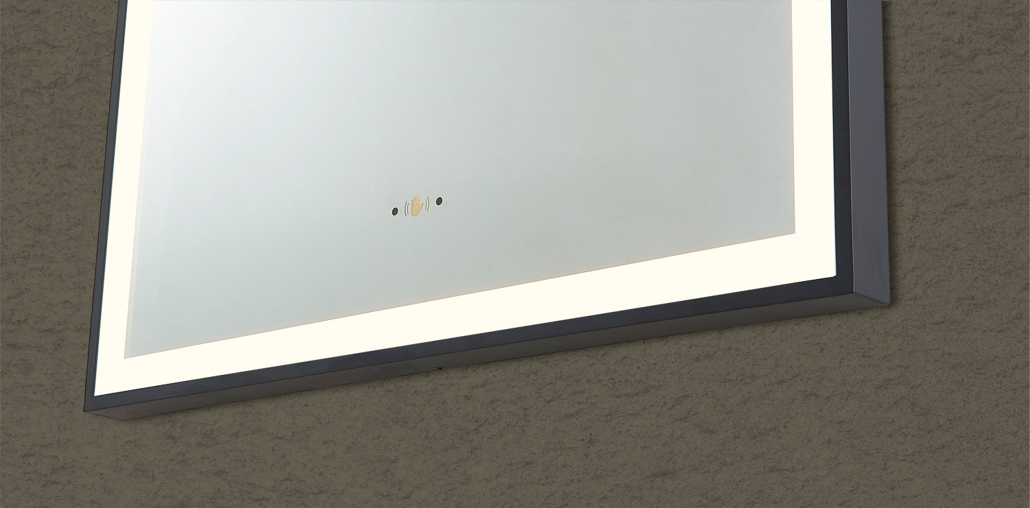 Aura 600mm Arch Iron Framed LED Mirror