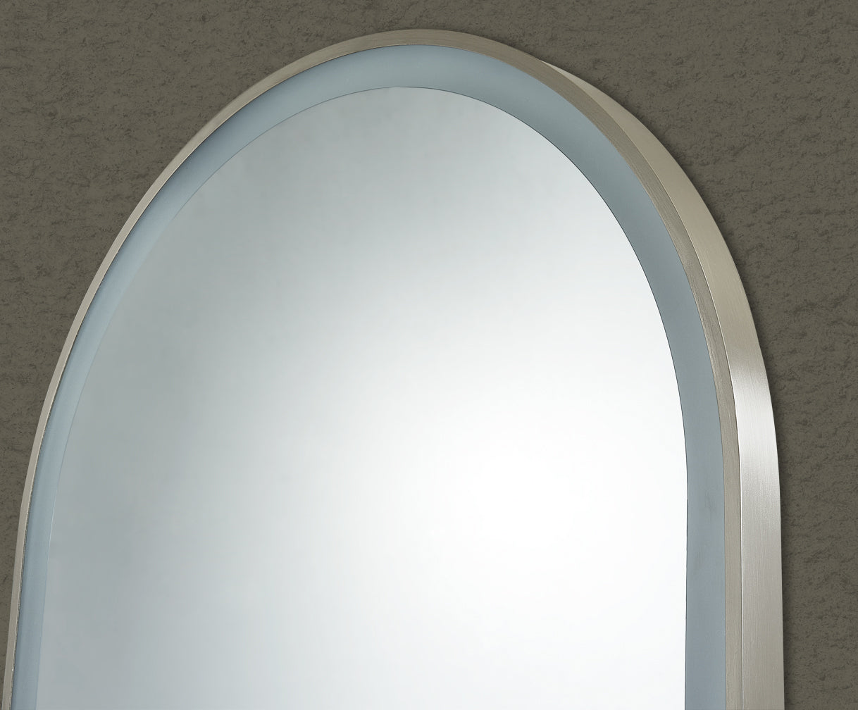 Aura 600mm Arch Iron Framed LED Mirror