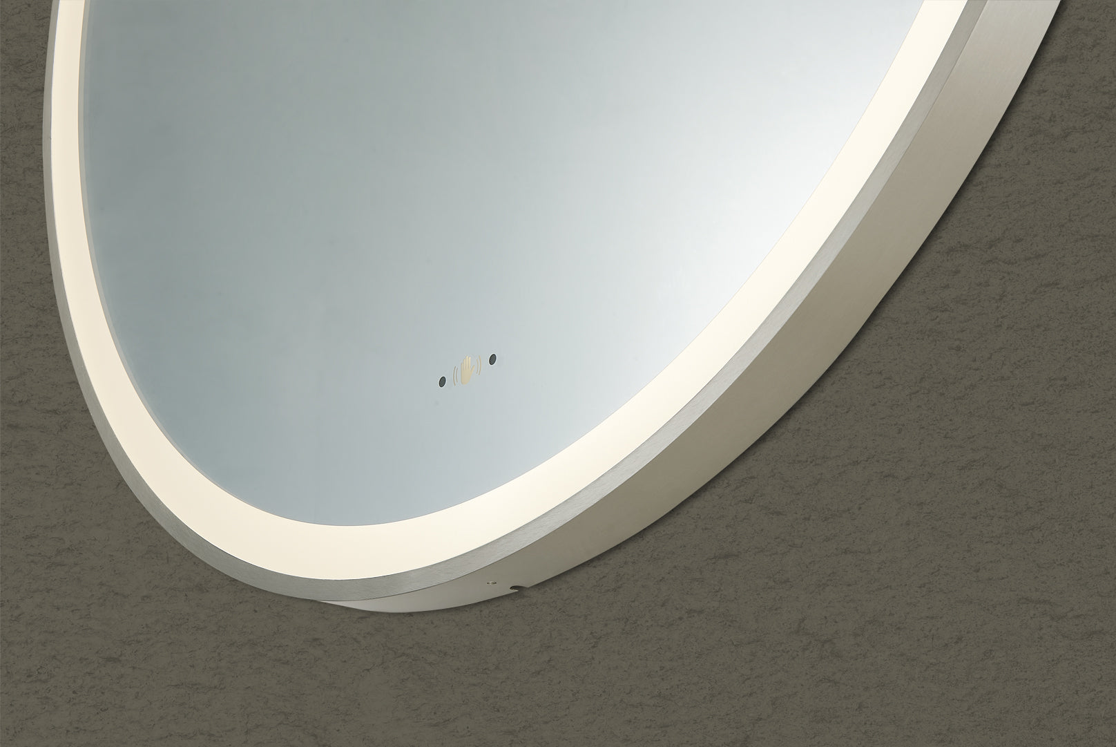 Luna 600mm Round Iron Framed LED Mirror