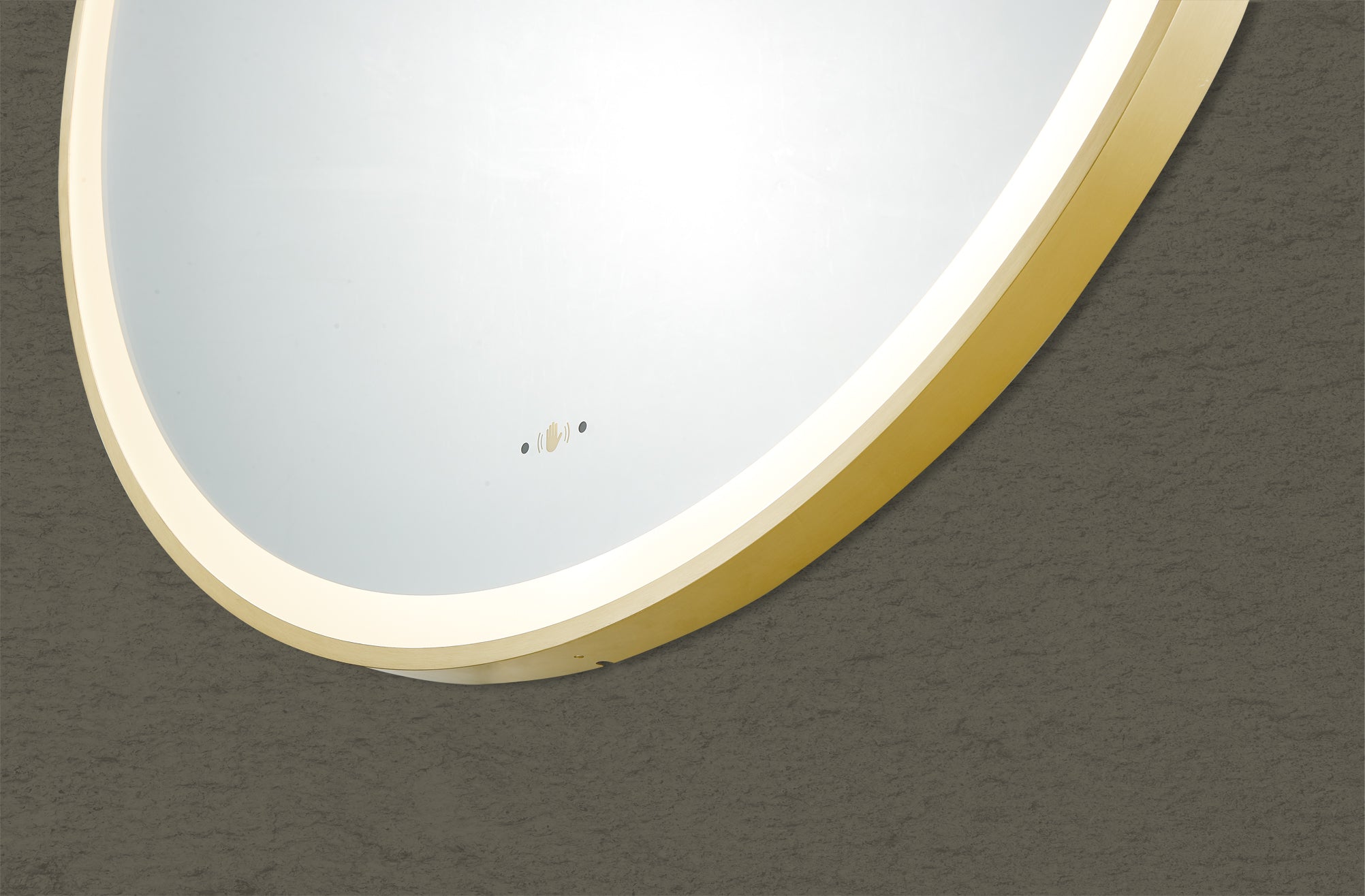 Luna 600mm Round Iron Framed LED Mirror