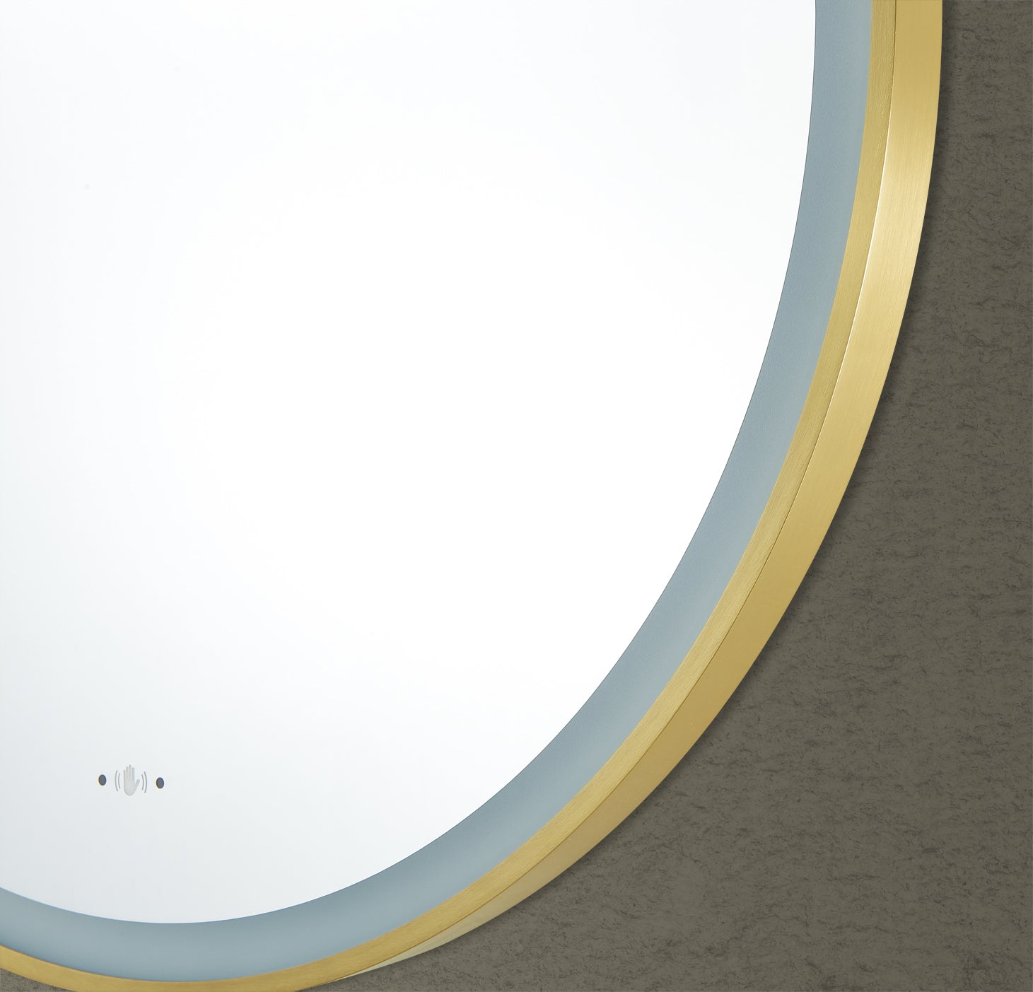 Luna 600mm Round Iron Framed LED Mirror