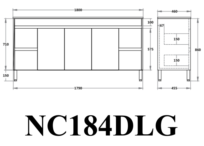 Nova NC184LG Freestanding