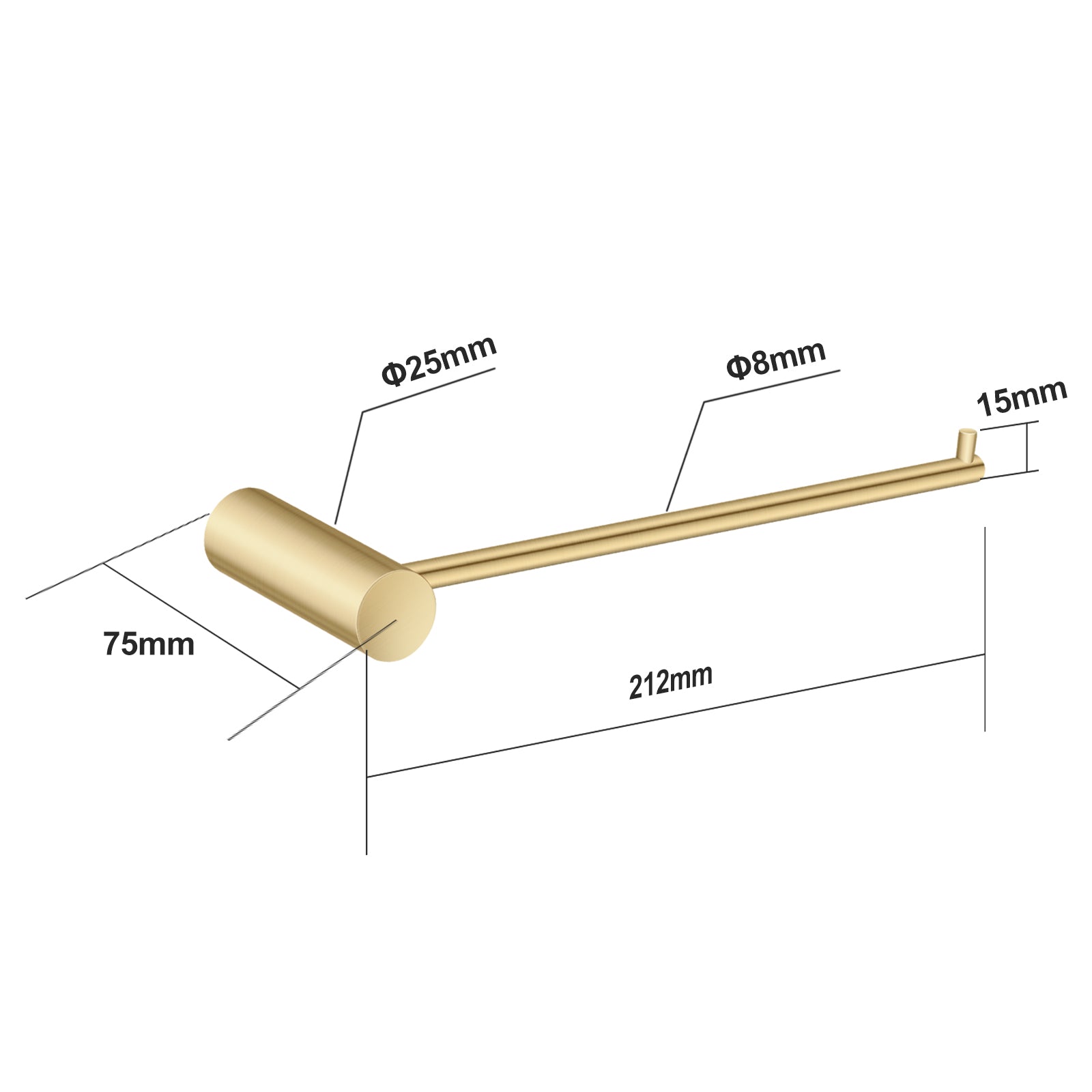 Brushed Brass Hand Towel