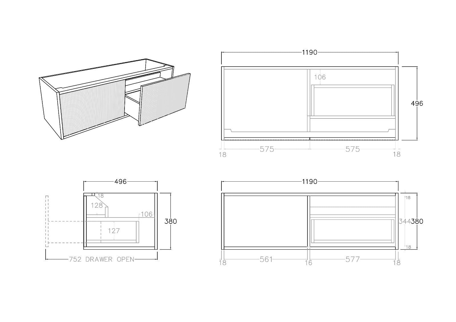 Bellevue Costal Oak K125RW