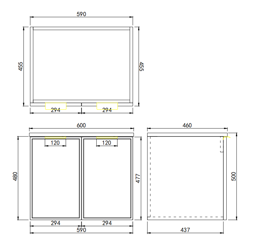 Miami PVC Waterproof Wall Hung Bathroom Vanity Matte White