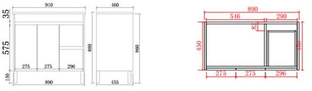 Nova NC94RKB Built-In Kickboard
