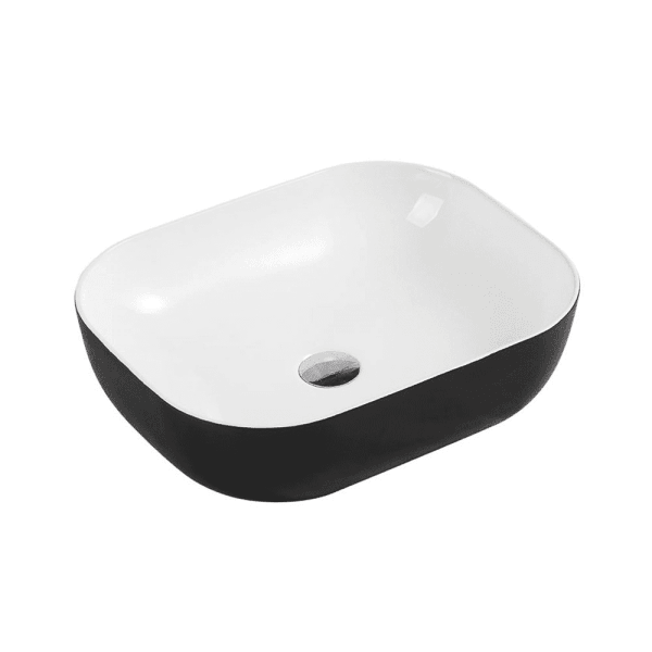 Chur 43 Black & White Above Counter Basin - Living and Bathroom