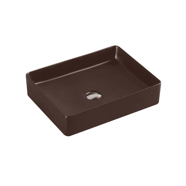 Etna Cappuccino Above Counter Rectangular Basin - Living and Bathroom