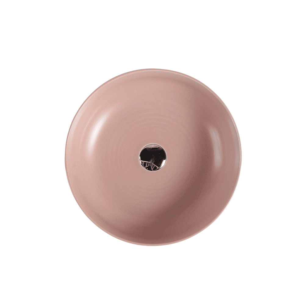 ASTI 90 Matt Pink Above Counter Basin - Living and Bathroom