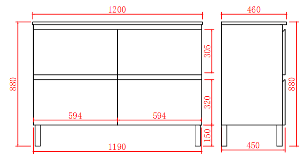 RIVA1220L Freestanding