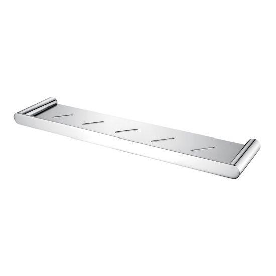 RUSHY Chrome Round Stainless Steel Shelf - Living and Bathroom