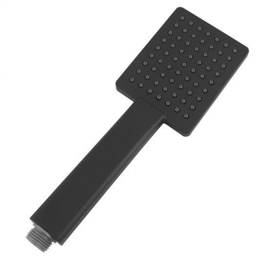 Black Square Handheld Shower - Living and Bathroom