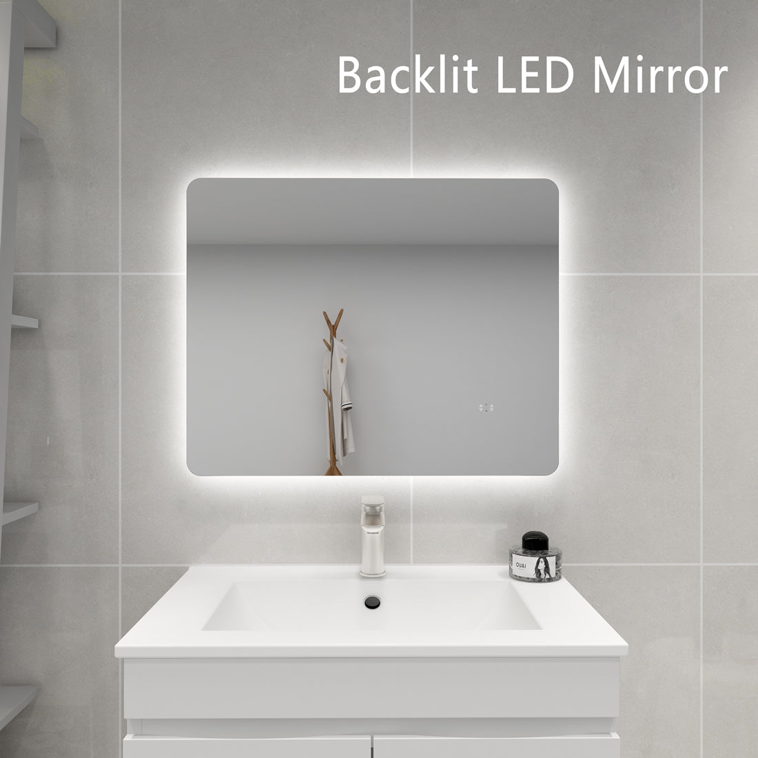 Jasper  Frameless Backlit Pencil Edge LED Mirror