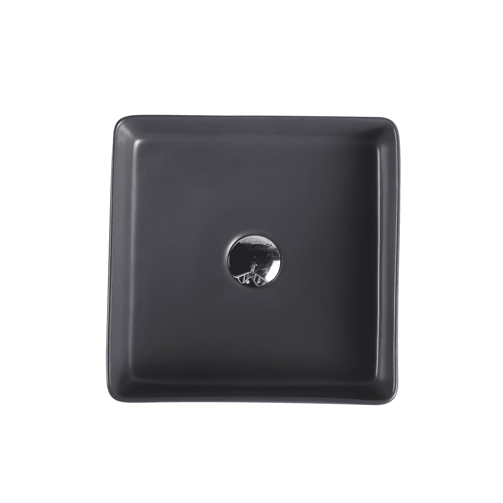 Etna Nero Grey Above Counter Square Basin - Living and Bathroom