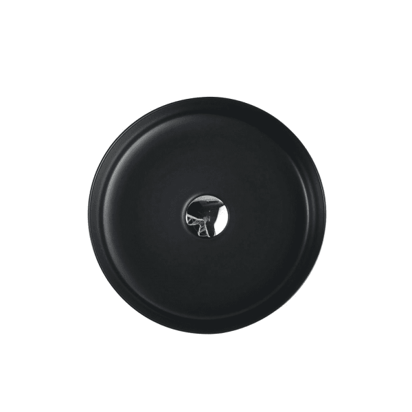 Sasso Touchline Black Above Counter Round Basin - Living and Bathroom