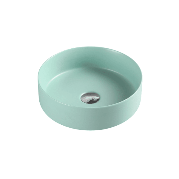 Sasso Antique Green Above Counter Round Basin - Living and Bathroom