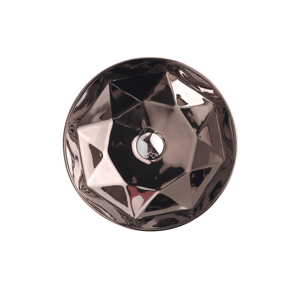 Trier Art Rose Gold with Matt Black Above Counter Round Basin - Living and Bathroom