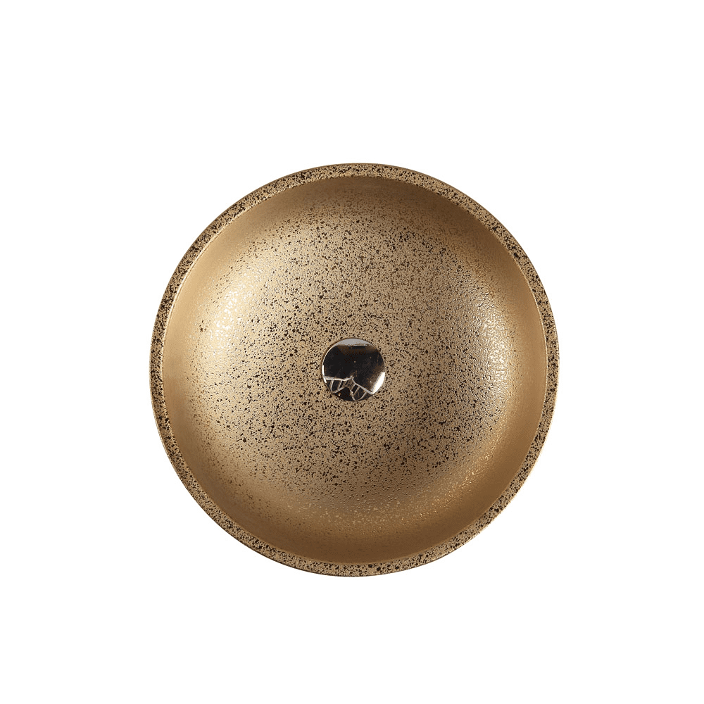 Trier 67 Art Gold Above Counter Round Basin - Living and Bathroom