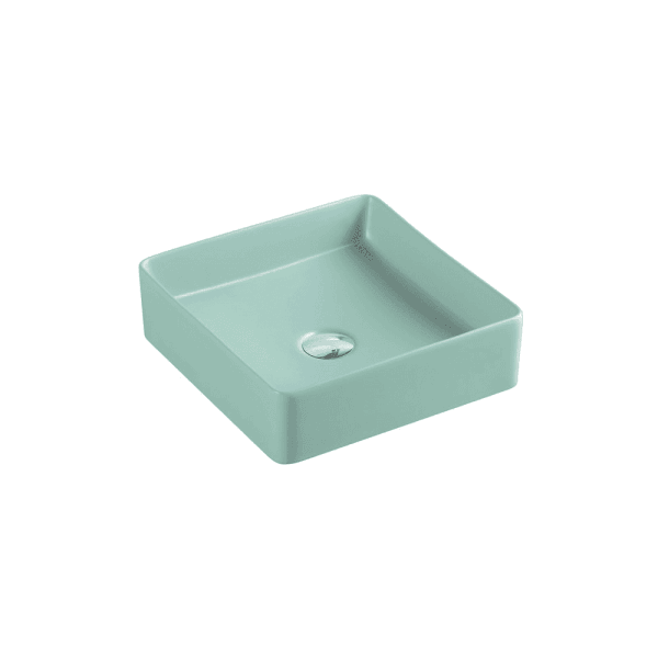 Etna Antique Green Above Counter Square Basin - Living and Bathroom