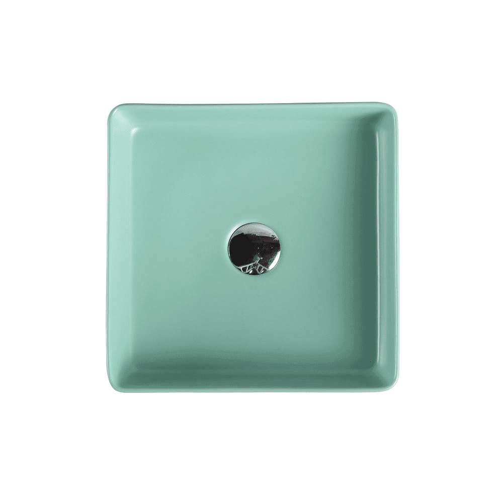 Etna Antique Green Above Counter Square Basin - Living and Bathroom