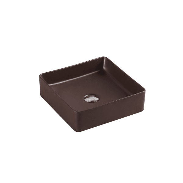 Etna Cappuccino Above Counter Square Basin - Living and Bathroom