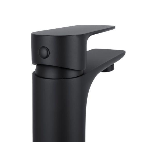 VOG Black Basin Mixer Tap - Living and Bathroom