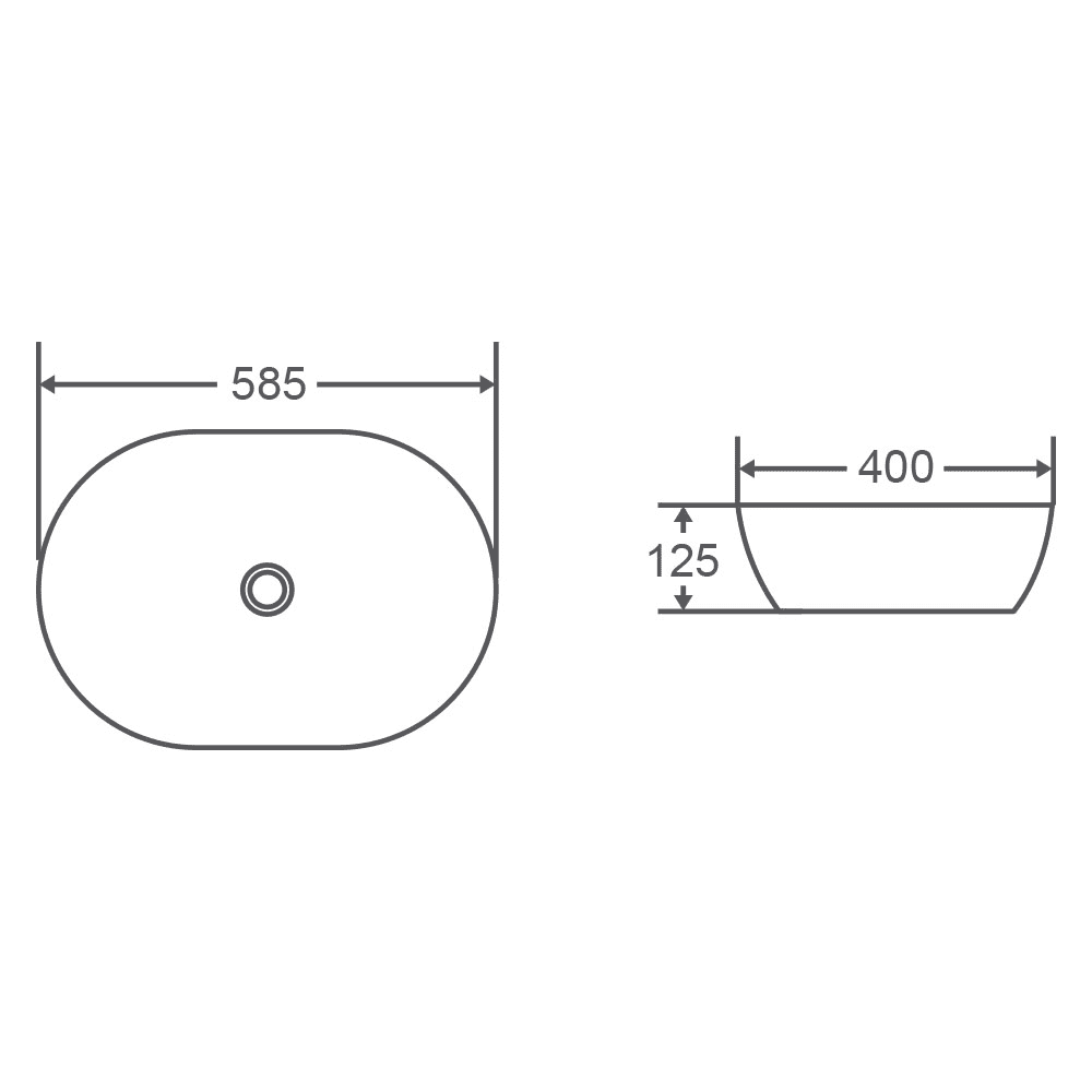 Vale Natural Oak Above Counter Basin - Living and Bathroom