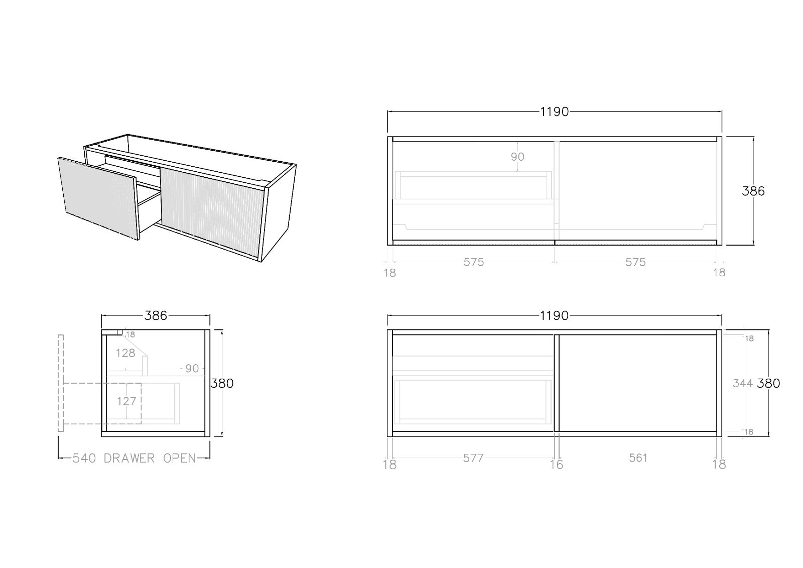 Bellevue Prime Oak K123LW