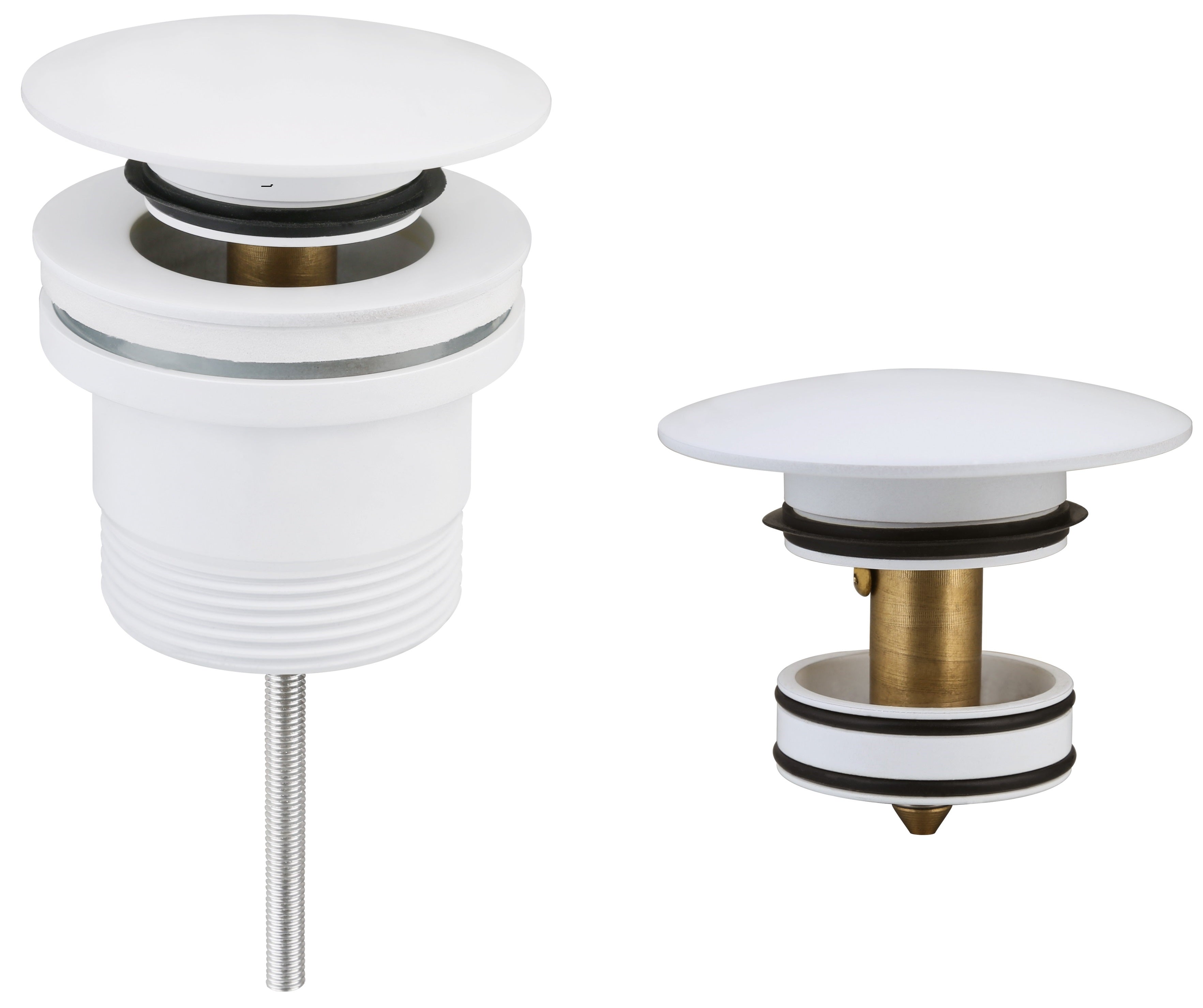 Universal 32/40mm Basin Pop-Up Waste Matt White