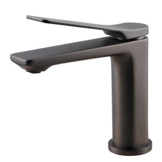 RUSHY Brushed Gun Metal Grey Basin Mixer - Living and Bathroom
